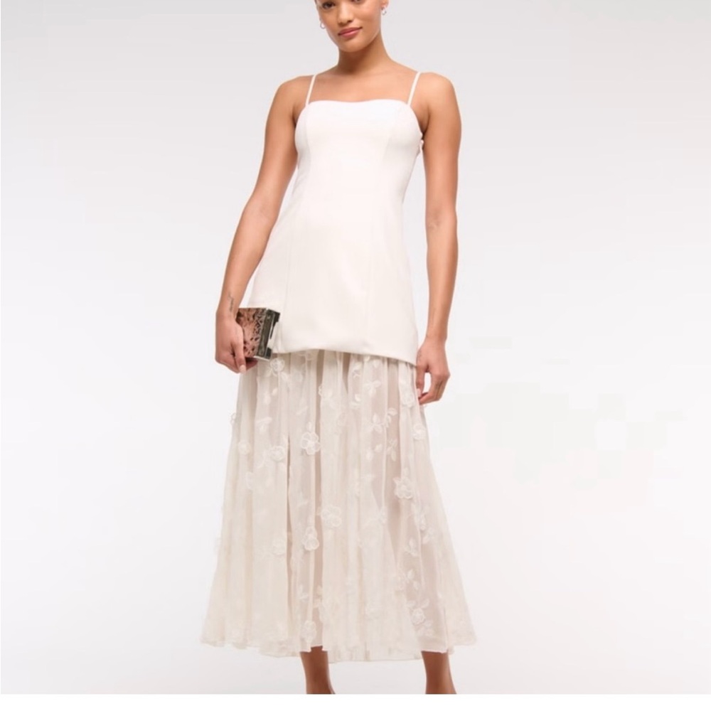 Abercrombie sheer lace floral dress